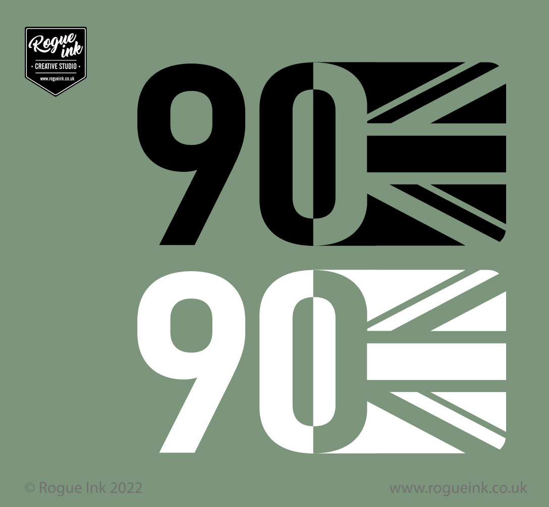 Union Jack Decal Stickers For Land Rover Defender 90 – 2 Pack – Front Wing Or Rear – Glossy